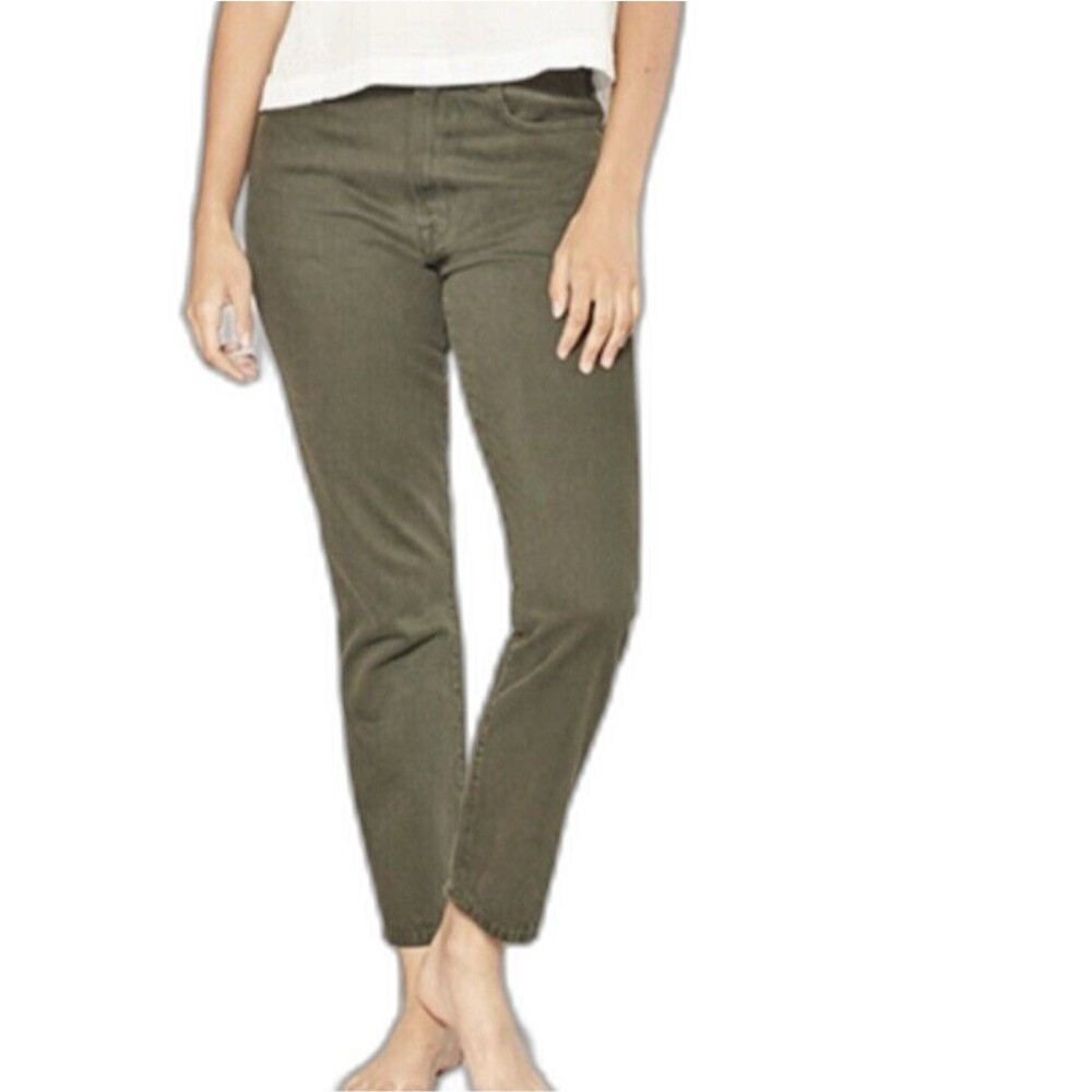 Outerknown SEA Dune High Rise Crop Rigid Jeans Minimalist 26